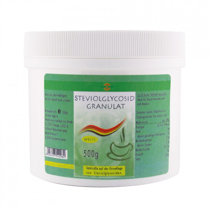 Stevioglycosid Granulat 500g Vollkraft