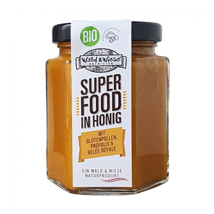 Bio Superfood i. Honig mit Blütenpollen, Propolis und Gelee R. 250g IBZ