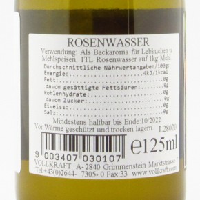 Rosenwasser 125ml Vollkraft