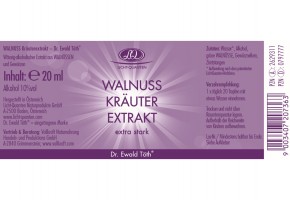 Walnuss Kräuterextrakt extra stark 20ml Dr. Ewald Töth