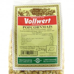 Popcorn Mais bio 250g Vollkraft