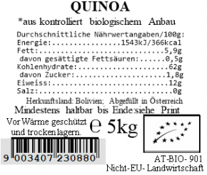Quinoa bio 5kg Vollkraft